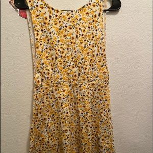 Yellow Floral sun dress
